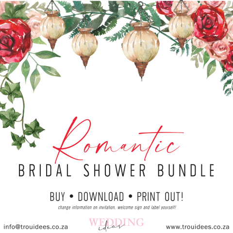 Romantic Bridal Shower Stationery